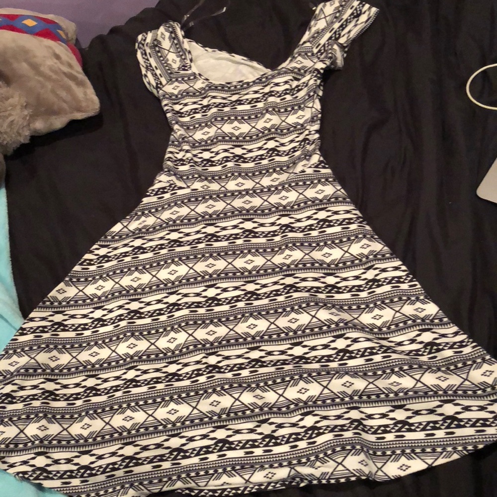 Black and white dress